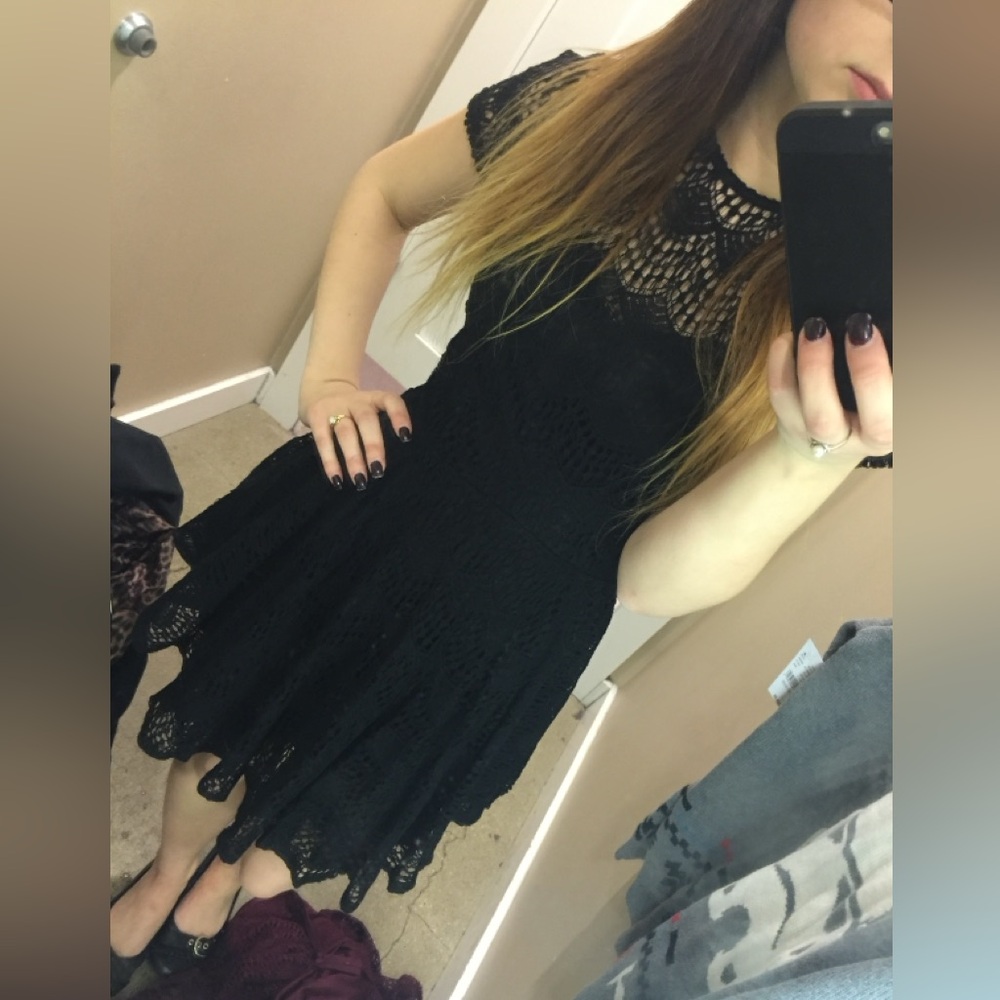 Kendall and Kylie Black Lace Dress